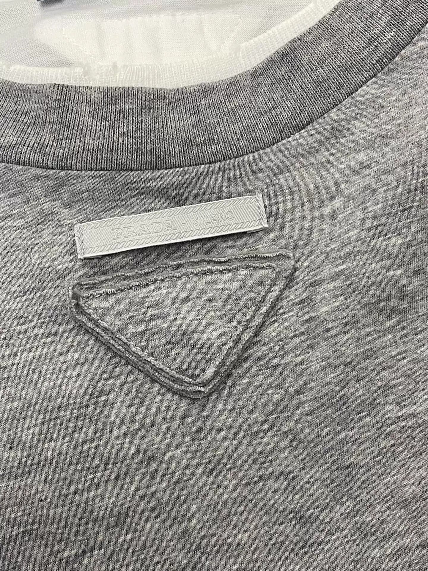 Prada Prada 25 FW gray layered long sleeve tee M new Size XS / US 0-2 / IT 36-38 - 2 Thumbnail