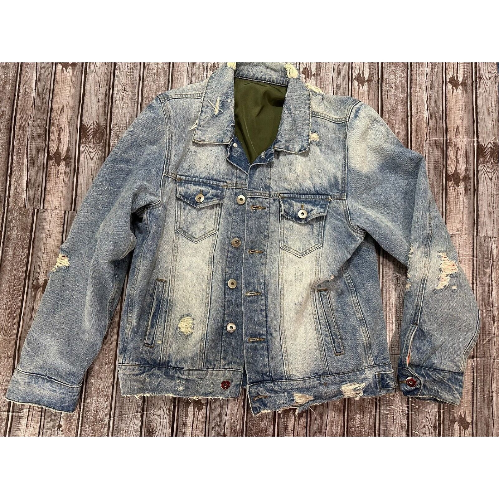 Mintcrew Mintcrew reversible Denim and bomber Jacket size M color  