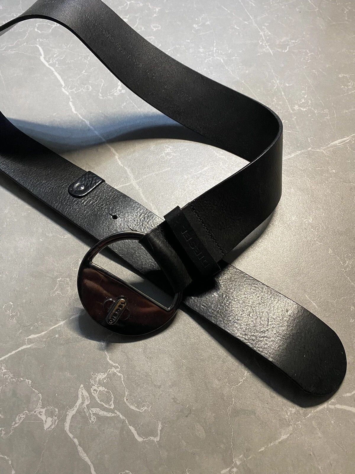 Diesel Diesel Big Leather Belt Vintage Men 90 Cm Made In Italy Size 36 - 3 Thumbnail