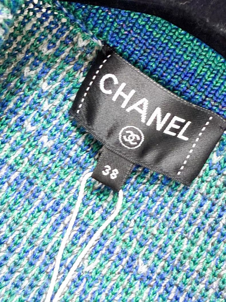 Chanel Chanel Color-matched sequin four-pocket long-sleeved knitt Size XS / US 0-2 / IT 36-38 - 5 Thumbnail