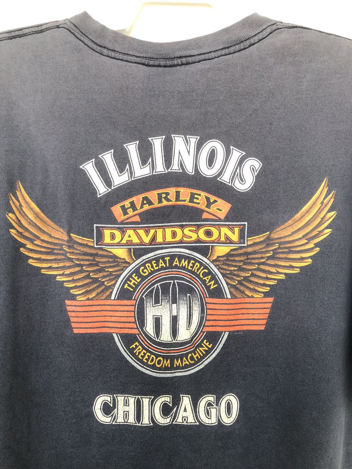 Harley Davidson Vintage 90s Harley Davidson Sun FADED Tee Size US XL / EU 56 / 4 - 16 Thumbnail