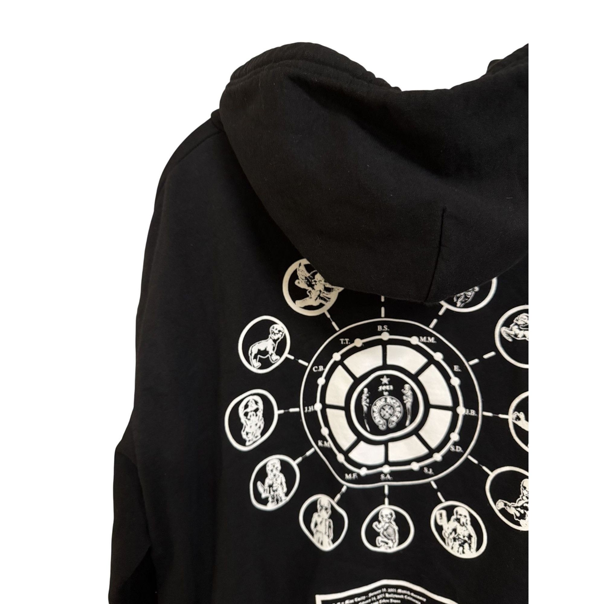 Chrome Hearts Chrome Hearts Black Zip-Up Hoodie With Graphic Back & Foti L Size US M / EU 48-50 / 2 - 24 Thumbnail