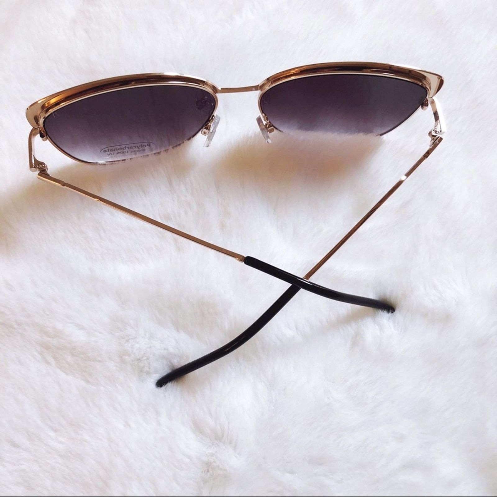 Other Robbie Black Full Rim Retro Cat Eye Sunglasses Size ONE SIZE - 10 Thumbnail