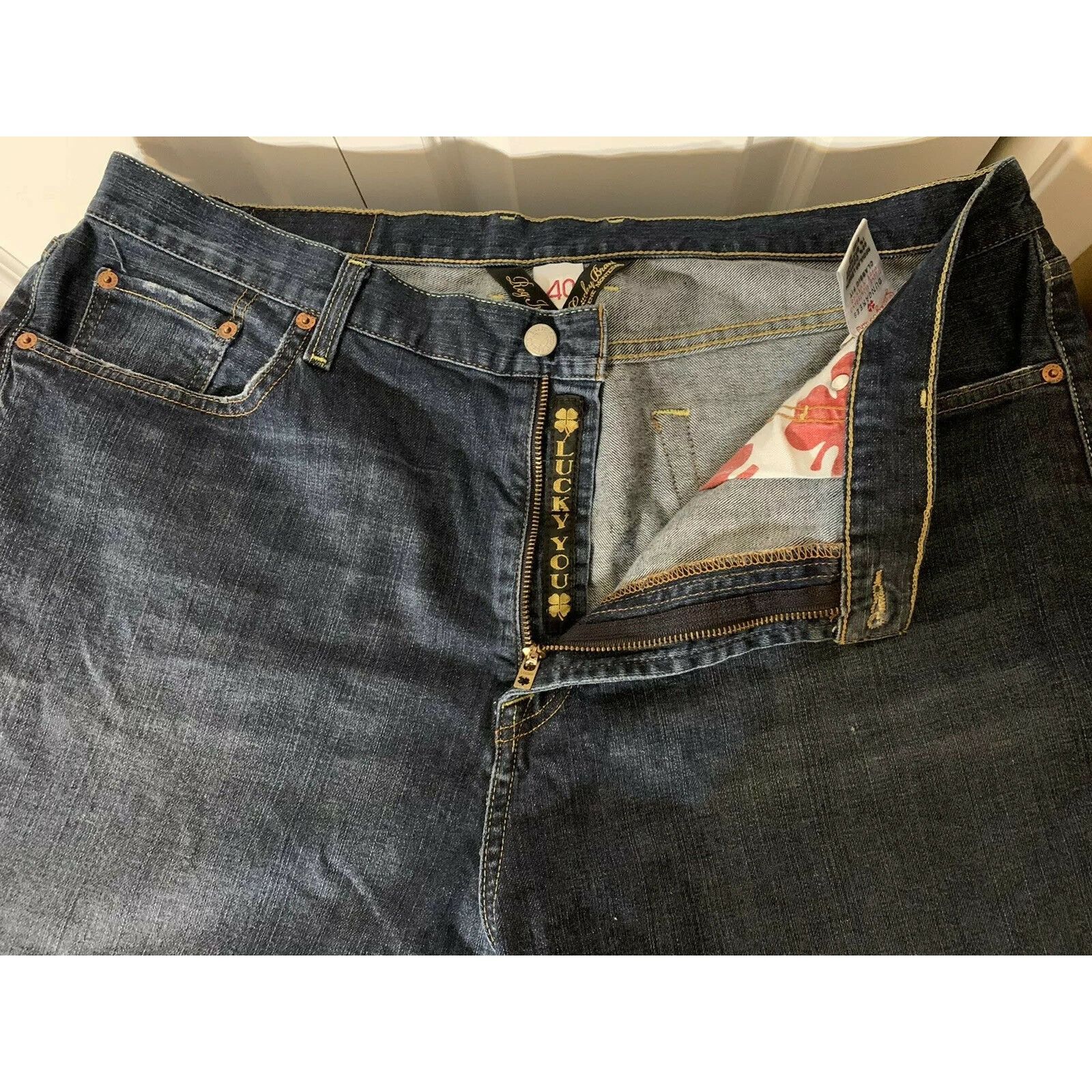 Lucky Brand Lucky Brand Zipper Fly Dungarees Denim Jeans W 40 L 31 Size US 40 / EU 56 - 4 Thumbnail