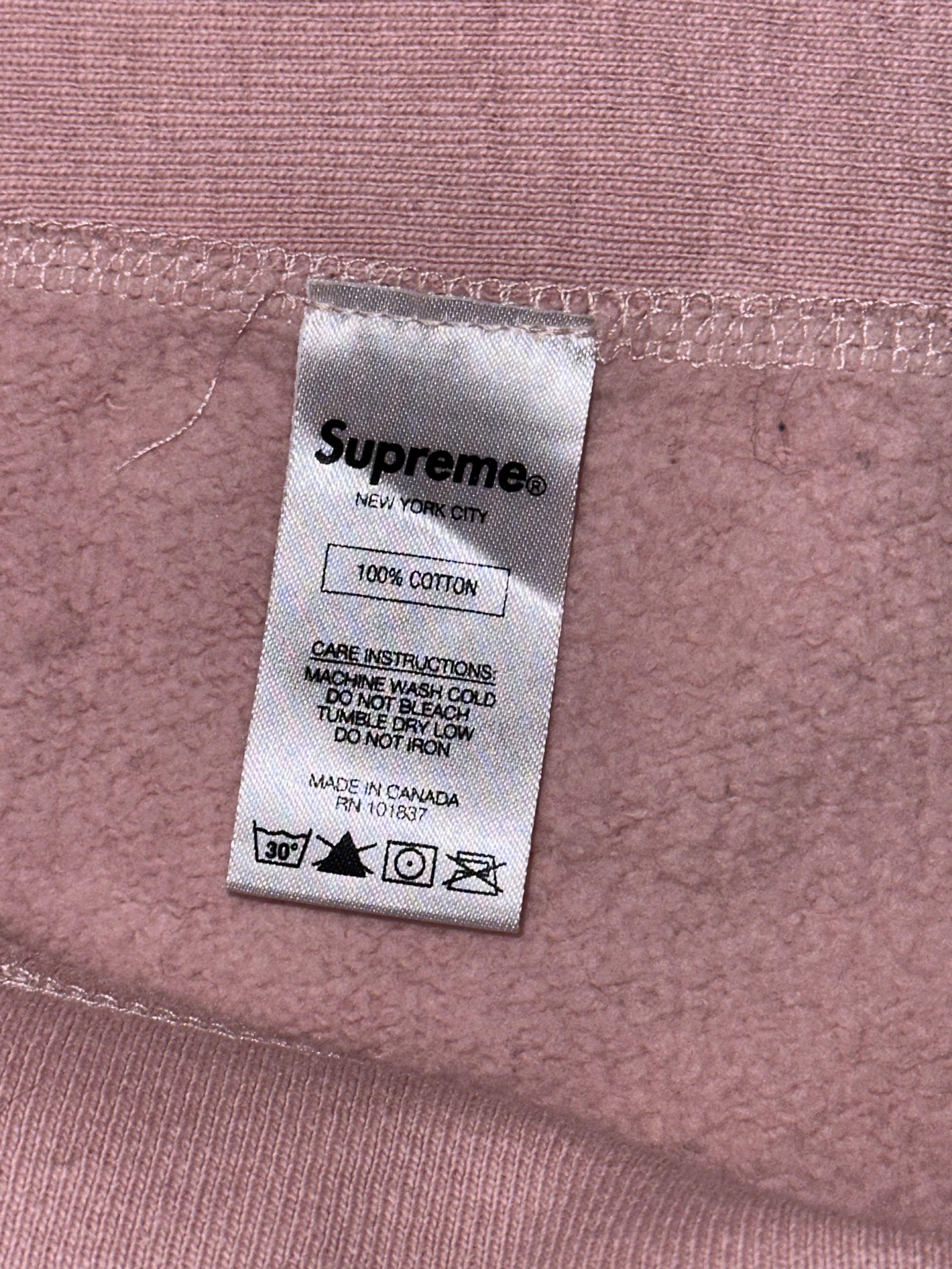Supreme Spring Summer 2017 Dusty Pink Sleeve Arc Hooded Sweatshirt Size US M / EU 48-50 / 2 - 7 Thumbnail