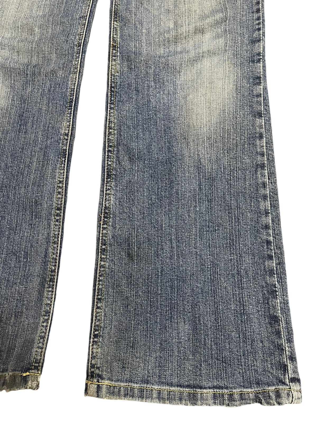 KMRii Vintage Japanese Brand Blue Wash Tight Bootscut Jeans Size US 32 / EU 48 - 7 Thumbnail