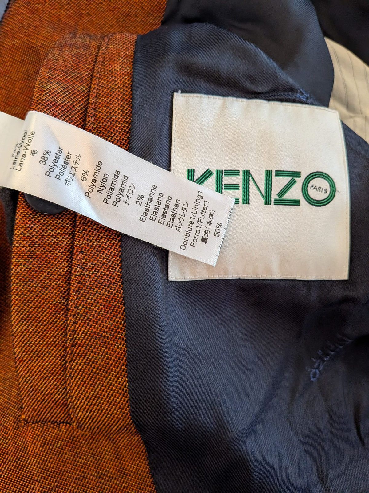 Kenzo Colourblock wool bomber Size US L / EU 52-54 / 3 - 4 Thumbnail