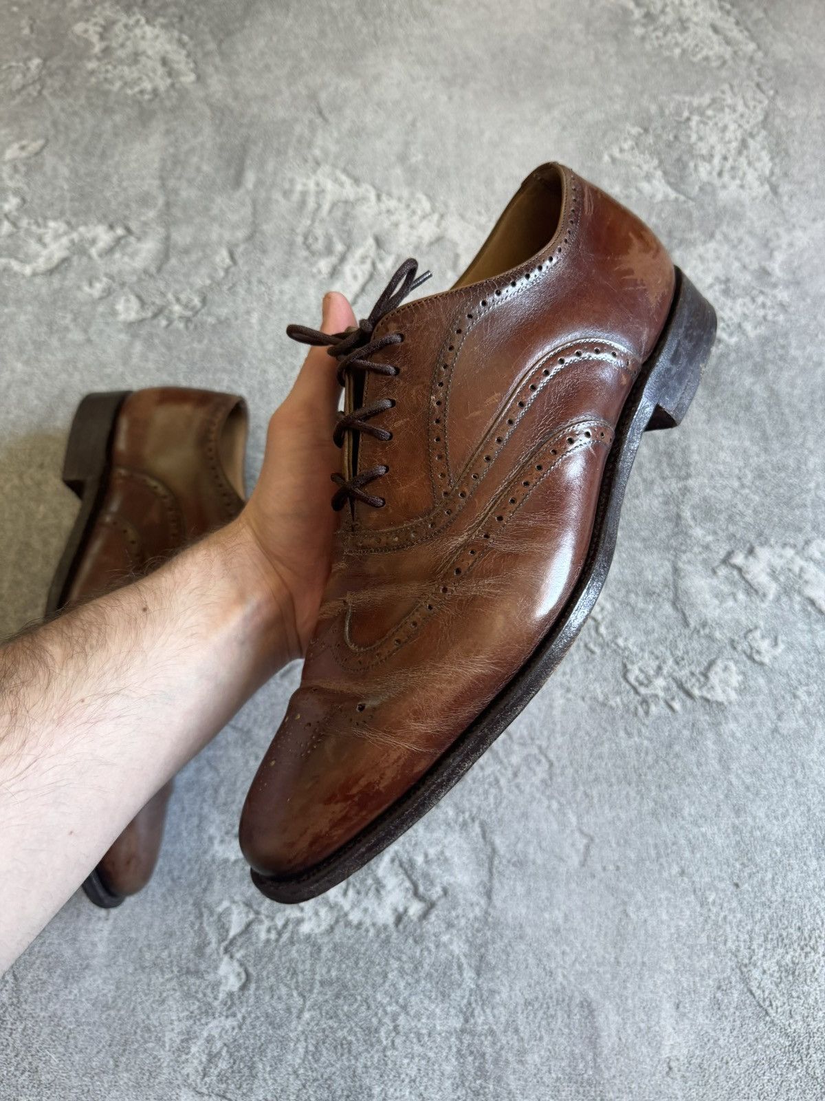 Church's Church’s 28.5cm brown leather shoes brogue shanghai casual Size US 10 / EU 43 - 8 Thumbnail