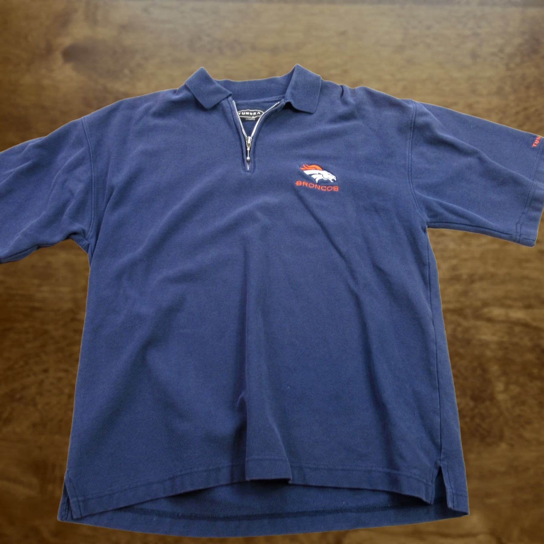 Vintage Tundra Mens Polo Shirt Short Sleeve XL 1/4 Zip Lightweight Blue Golf Casual Shirt Mens Polo Size US XL / EU 56 / 4 - 1 Thumbnail