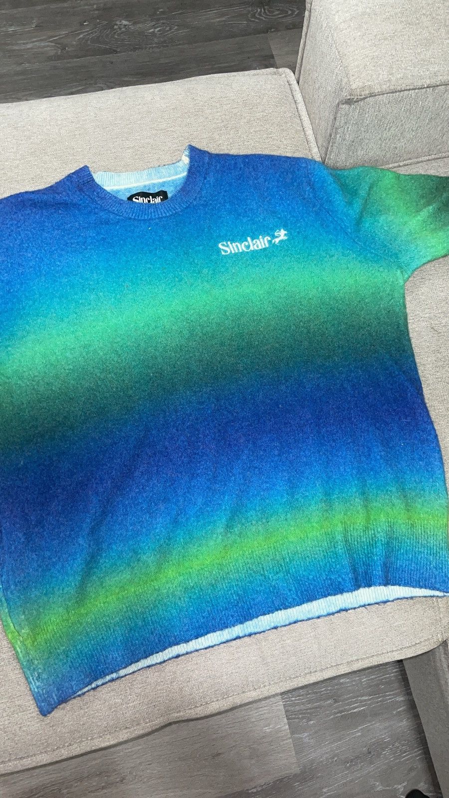 Sinclair Global Sinclair Tie-Dye Mohair Print Crew Neck Pullover Size US L / EU 52-54 / 3 - 2 Thumbnail