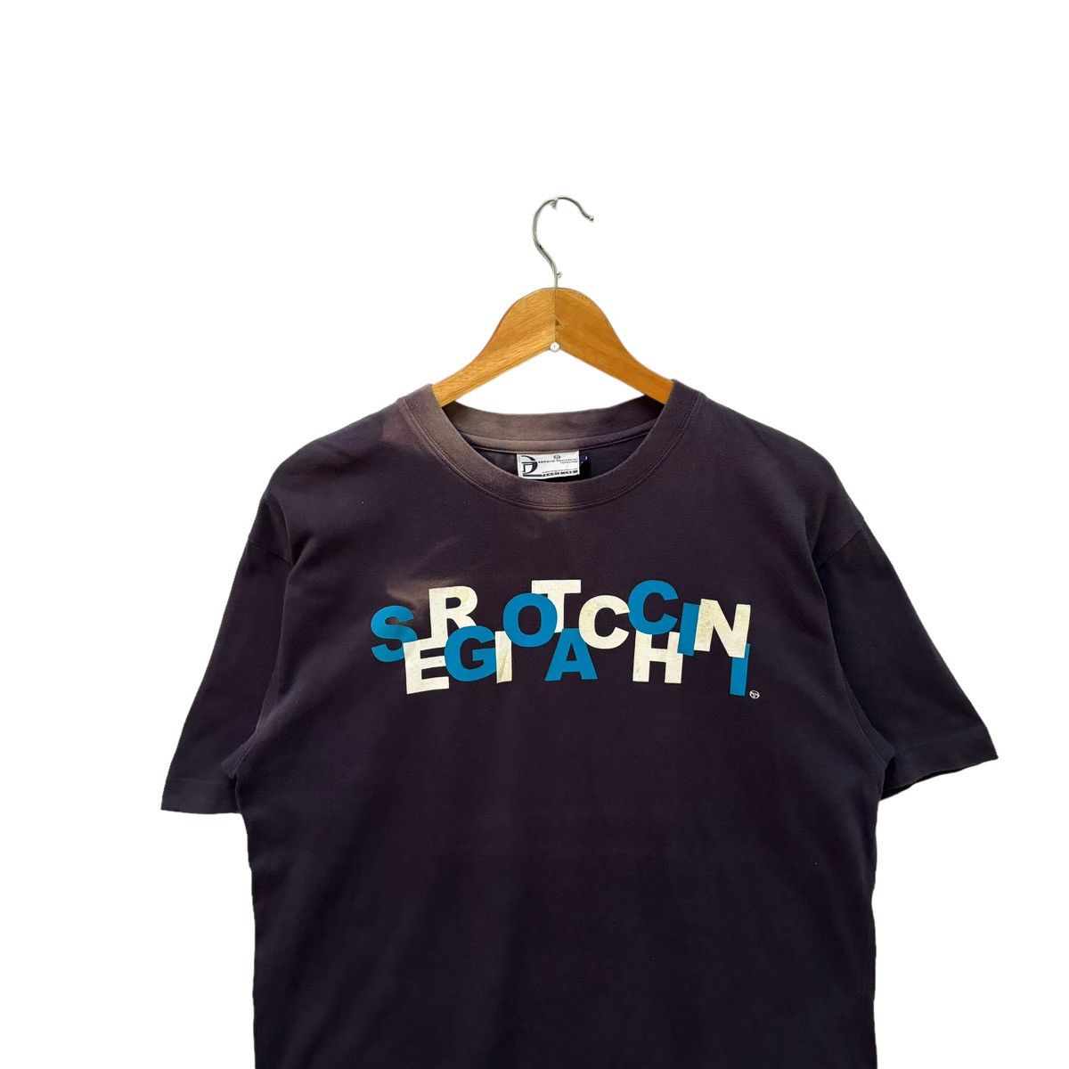 Sergio Tacchini Vintage Sergio Tacchini Disstress Tshirt Size US L / EU 52-54 / 3 - 3 Thumbnail