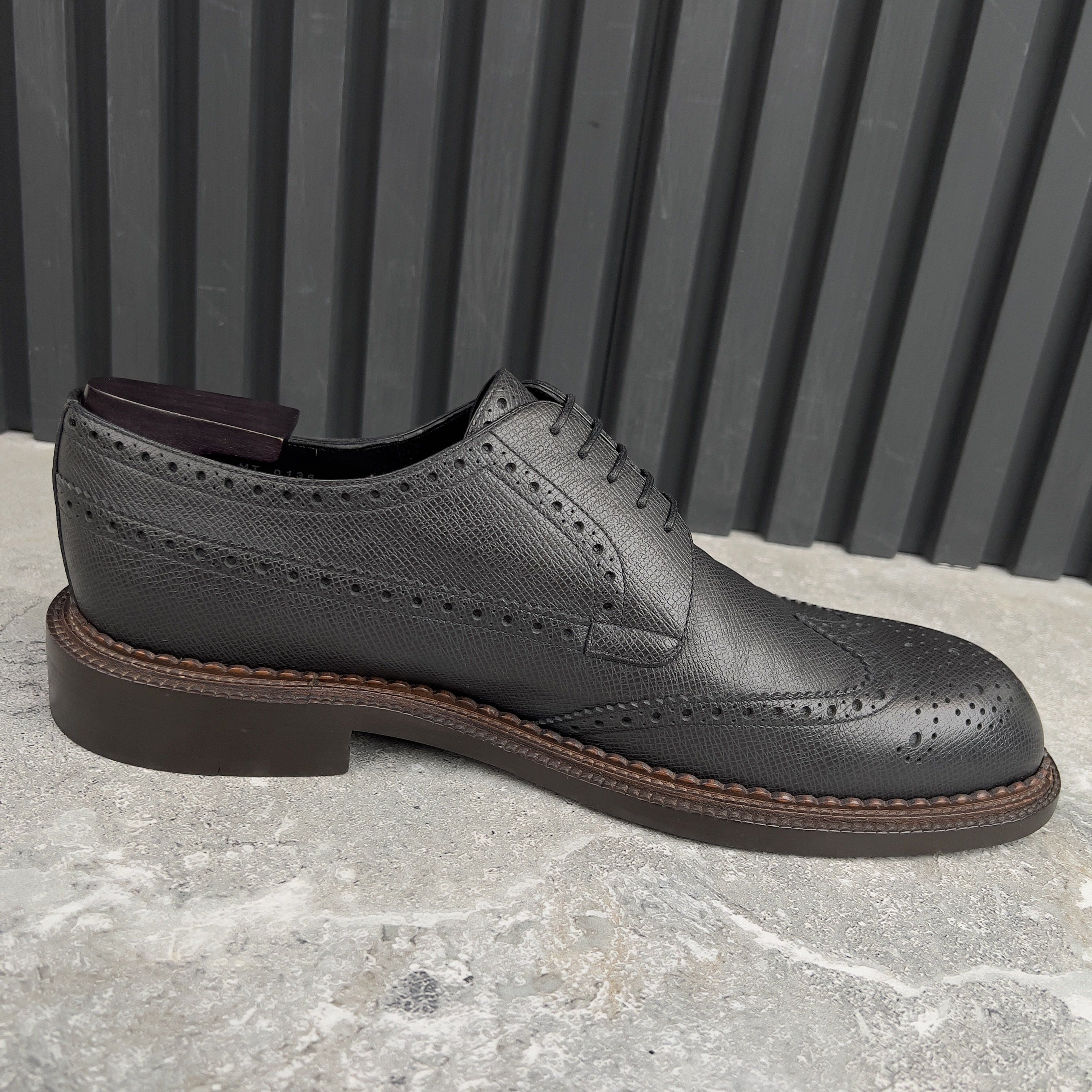 Louis Vuitton Louis Vuitton Derby Dress Lace Up Taiga Leather Size US 10.5 / EU 43-44 - 8 Thumbnail