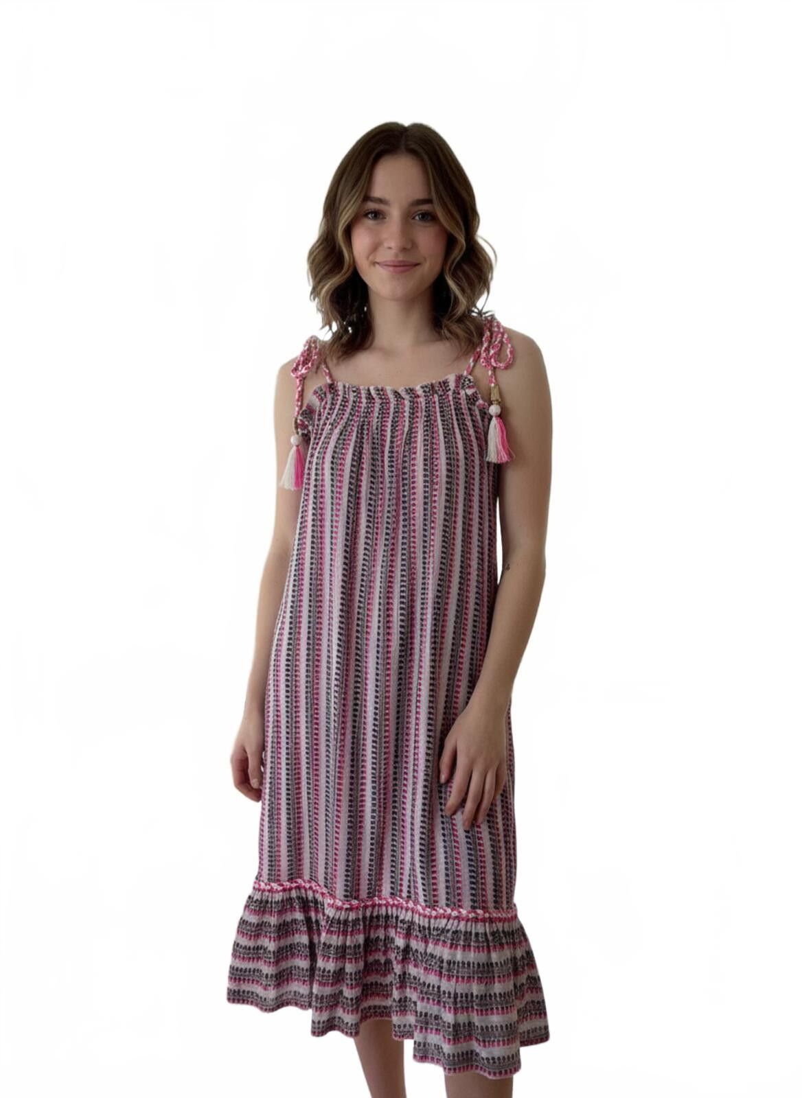 River Island River Island Sleeveless Ruffle Hem Midi Dress Tie Straps S Size S / US 4 / IT 40 - 1 Thumbnail