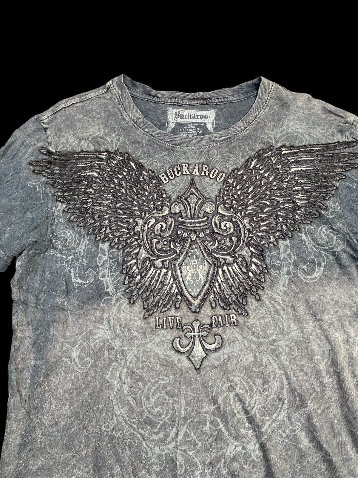 Hysteric Glamour Buckaroo Acid Washed Cross Logo Lgb kmrii ifsixwasnine YYPH Size US M / EU 48-50 / 2 - 2 Thumbnail