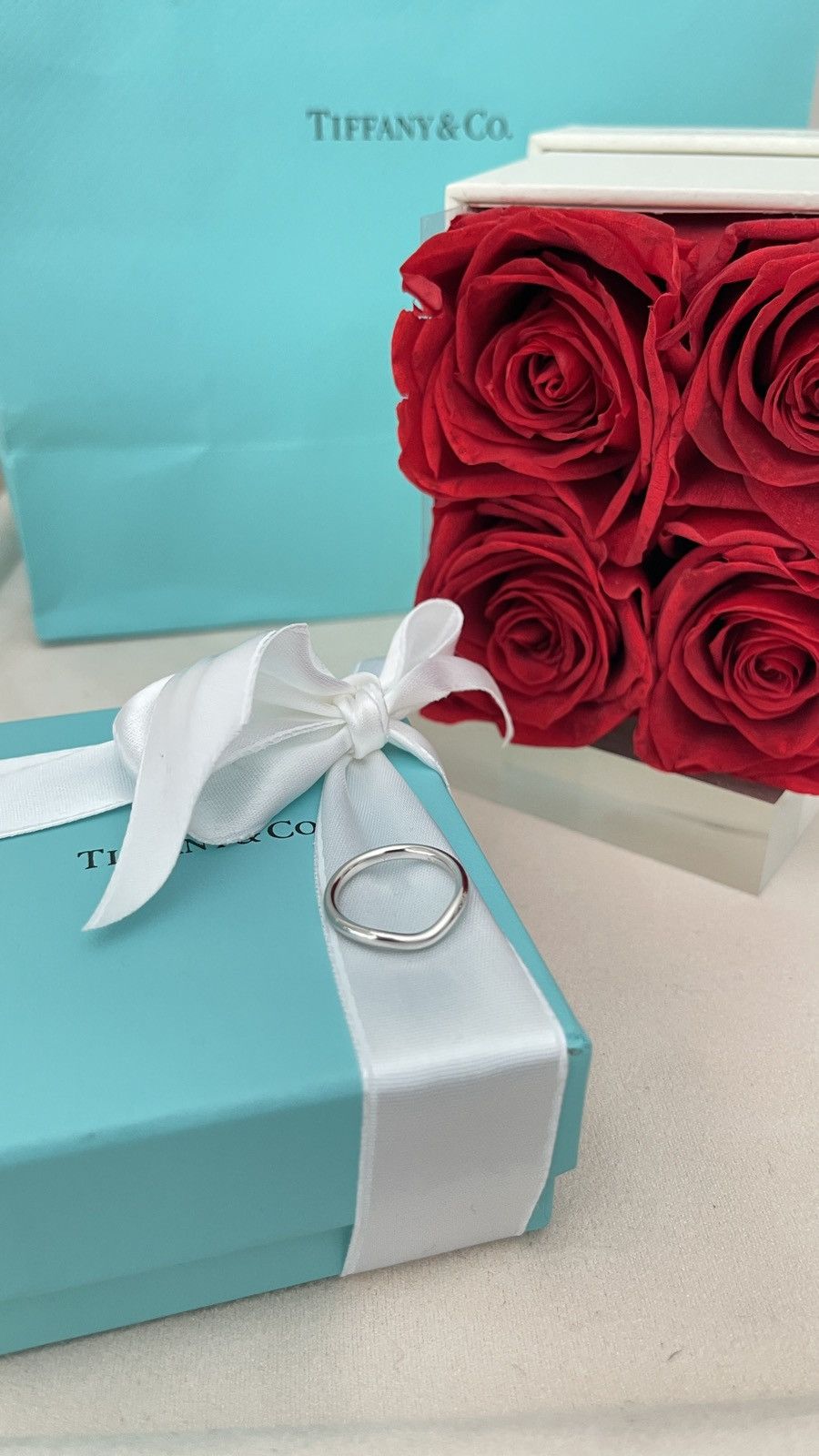 Tiffany & Co. Tiffany & Co. Elsa Peretti Wedding Ring Pl 4.5 NEW $1,150 Size ONE SIZE - 8 Thumbnail