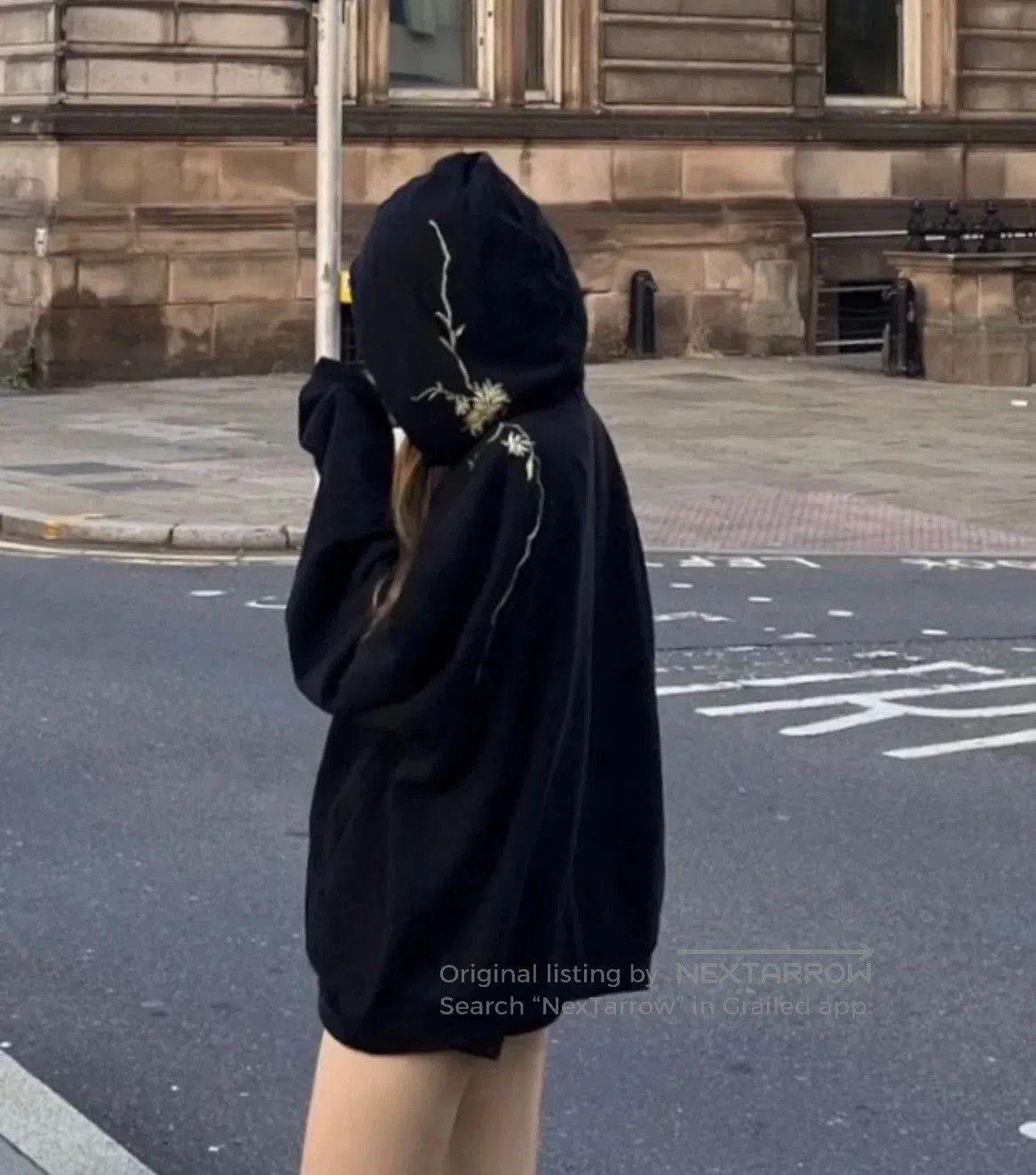 Haider Ackermann Haider Ackermann Embroidered Black Hoodie. Size XXS / US 00 / IT 34 - 3 Thumbnail