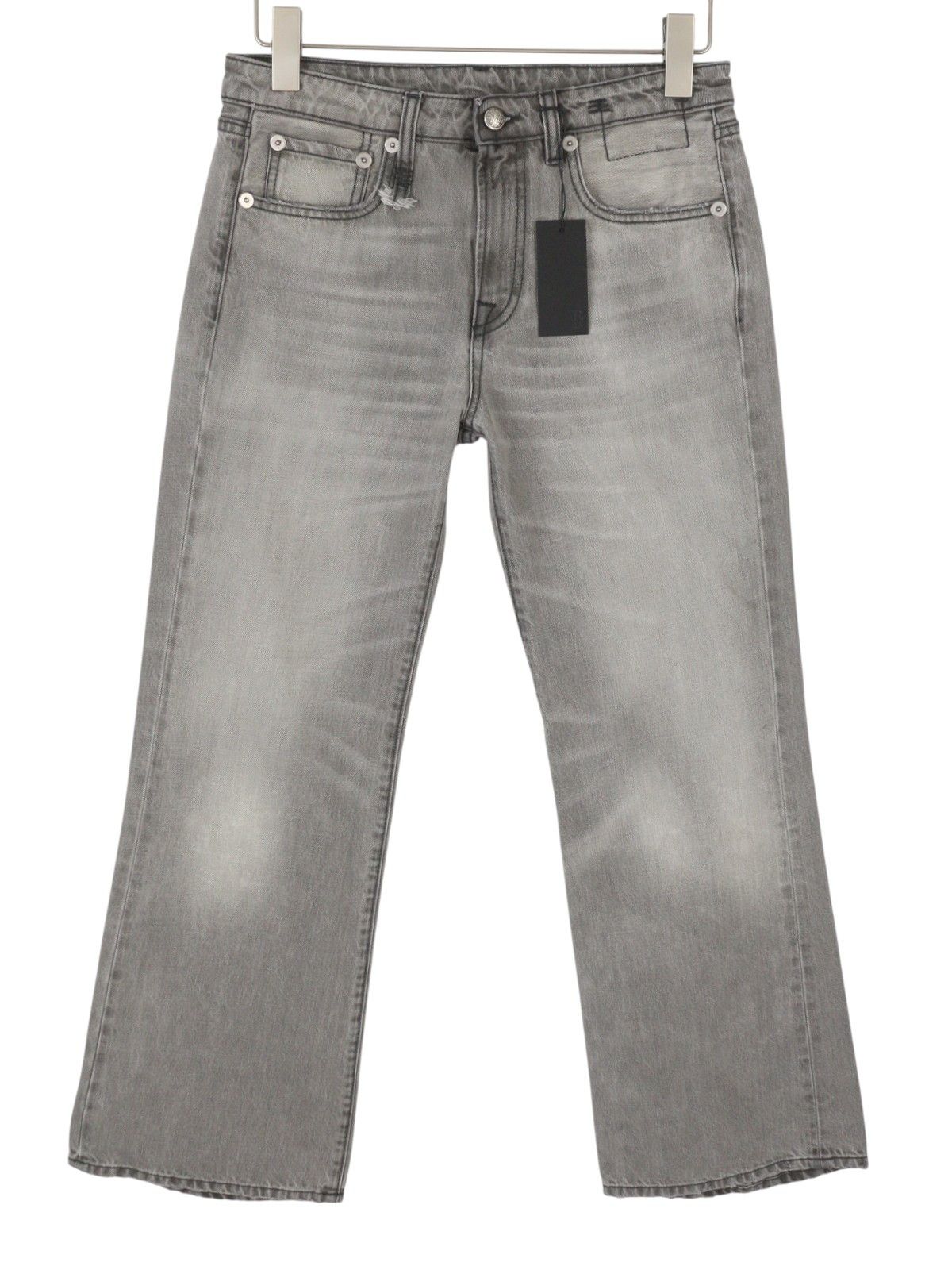 R13 JOAN CROPPED FLARE 27 Ashen Black Jeans 90040 Size 27" / US 4 / IT 40 - 1 Thumbnail