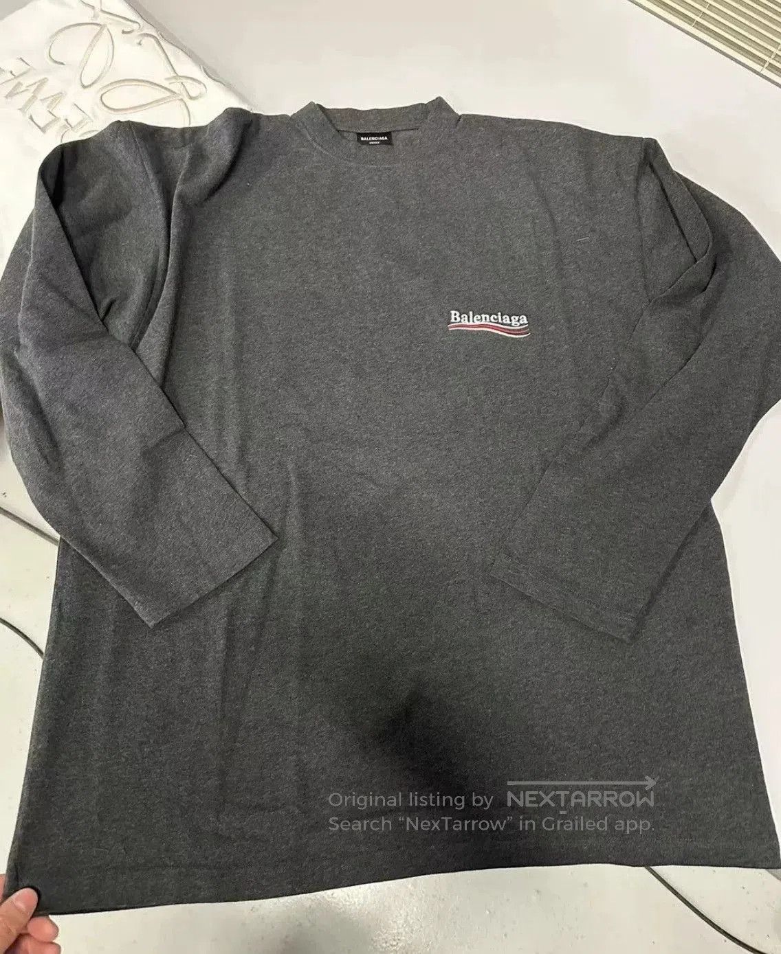 Balenciaga Balenciaga Men's Long Sleeve T. Size US M / EU 48-50 / 2 - 2 Thumbnail