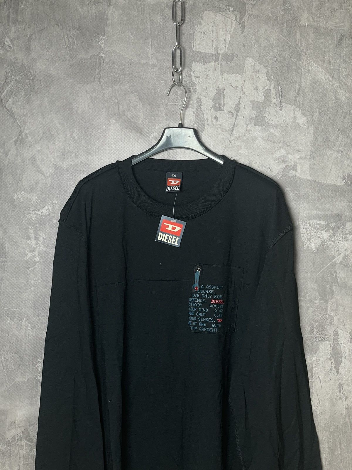 Diesel × Vintage Diesel Long Sleeve Avant Garde Streetwear Style XXL Size US XXL / EU 58 / 5 - 2 Thumbnail