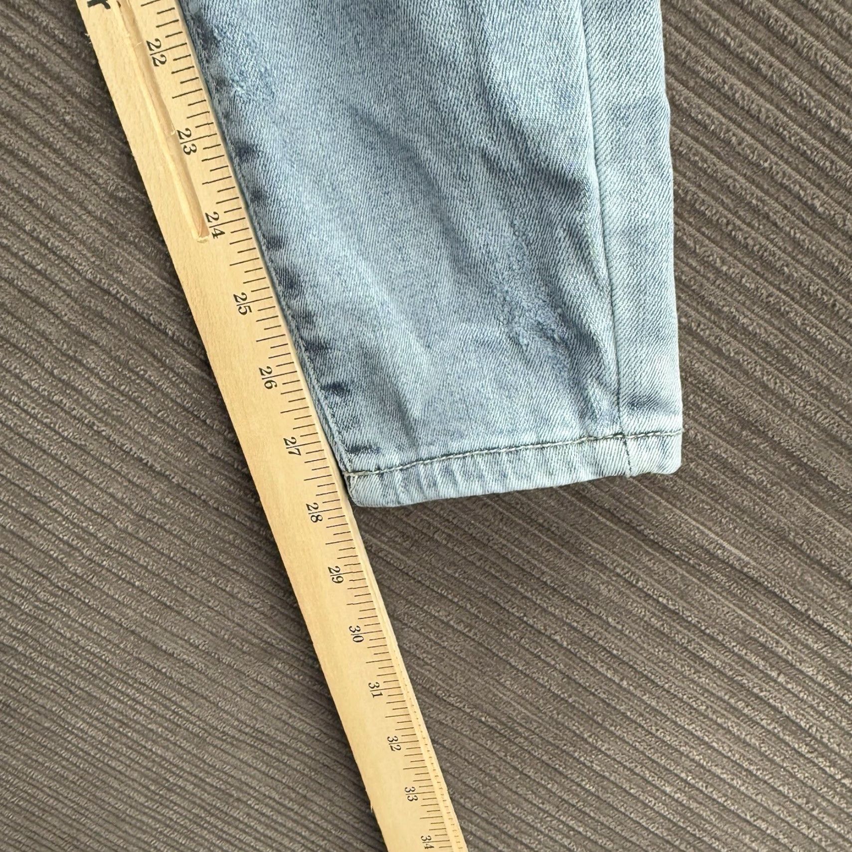 Vintage Judy Blue Jeans Women 25 Blue Cotton Mid Rise Distressed Skinny Comfort Denim Stretch Size 42" / US 20 - 6 Thumbnail