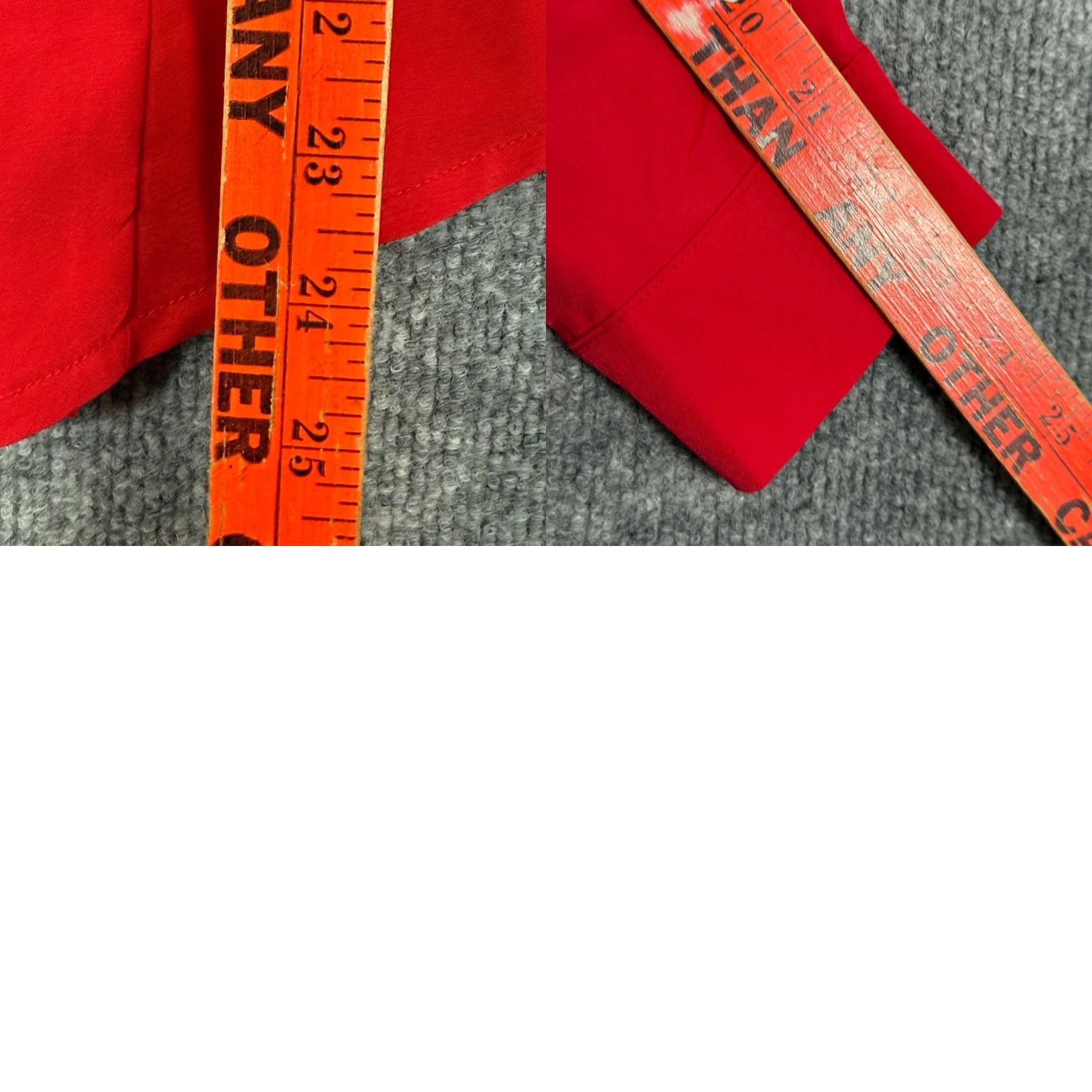 Vintage Atulenihi Red Button-Up Blouse Women Long Sleeve Slim Fit Workwear Office Smart Casual Regular S Small Button-Up Red Women Shirt Size S / US 4 / IT 40 - 8 Thumbnail