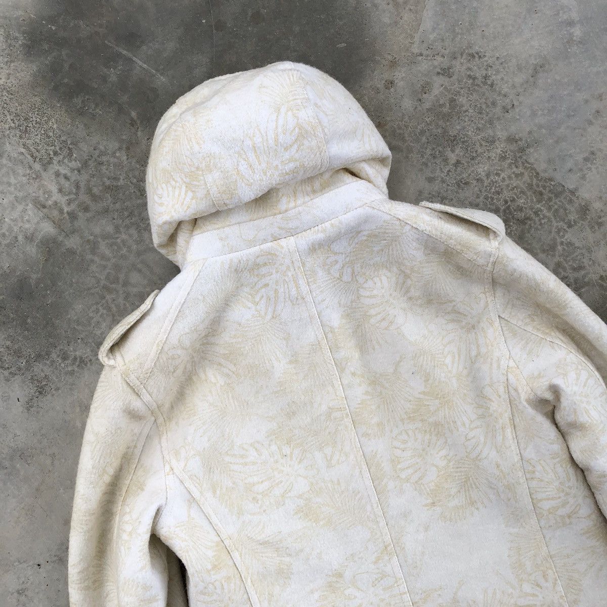 In The Attic IN THE ATTIC Rare Fullprint Design Wool Hooded Parka Jacket Size US M / EU 48-50 / 2 - 10 Thumbnail