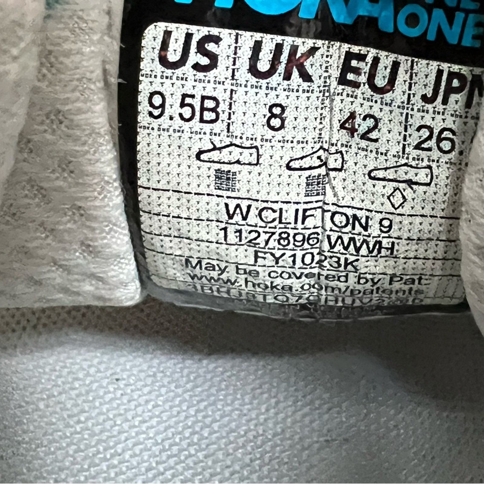 Hoka Hoka One One Clifton 9 White Women's 1127896 WWH Running 9.5 Size US 9.5 / IT 39.5 - 10 Thumbnail
