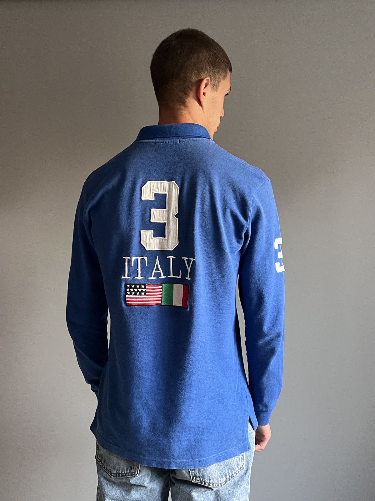Polo Ralph Lauren Polo Ralph Lauren Italy Chief Keef Vntg Longsleeve Big Pony Size US M / EU 48-50 / 2 - 11 Thumbnail
