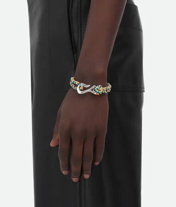 Bottega Veneta o1bcso1str0925 Size:L/ Braid Leather Bracelet in Multicolor Size ONE SIZE - 3 Thumbnail