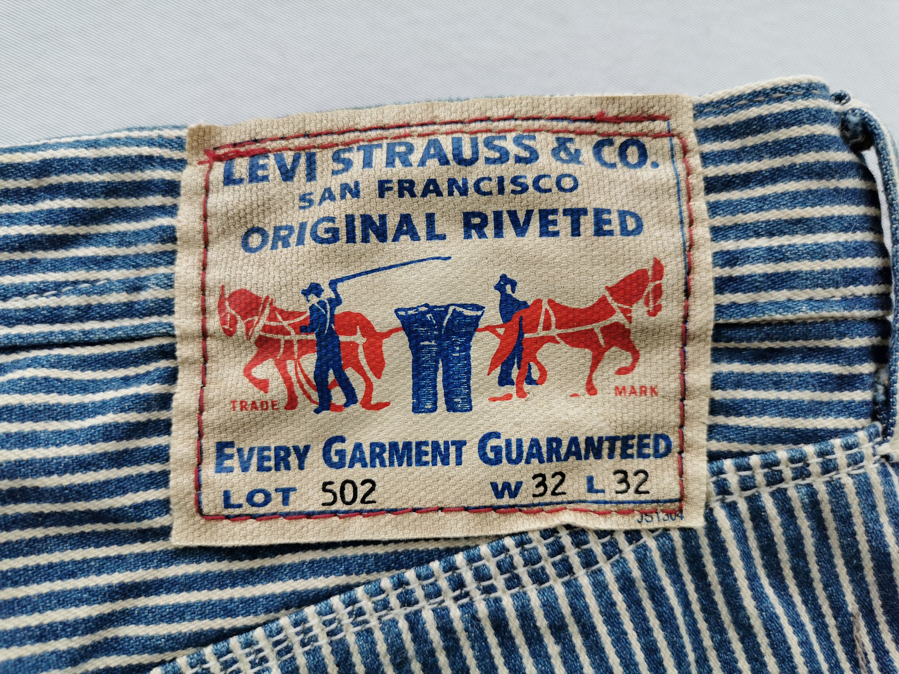 Levi's Distressed Levis 502 Hickory Denim Pants Size 34 Size US 34 / EU 50 - 7 Thumbnail