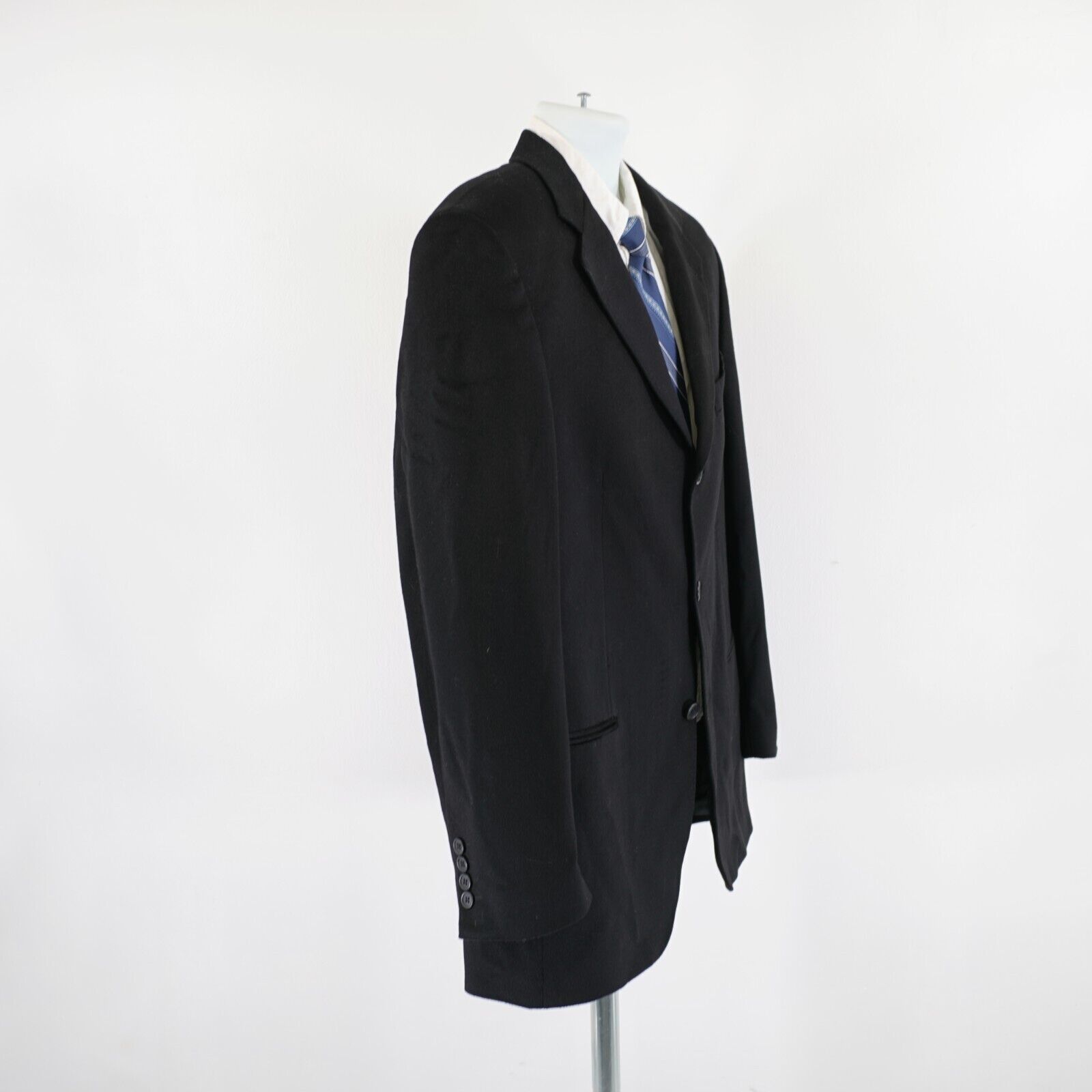 Designer Hathaway Platinum 100% Pure Cashmere 3 Button Blazer 42R Size 42R - 7 Thumbnail