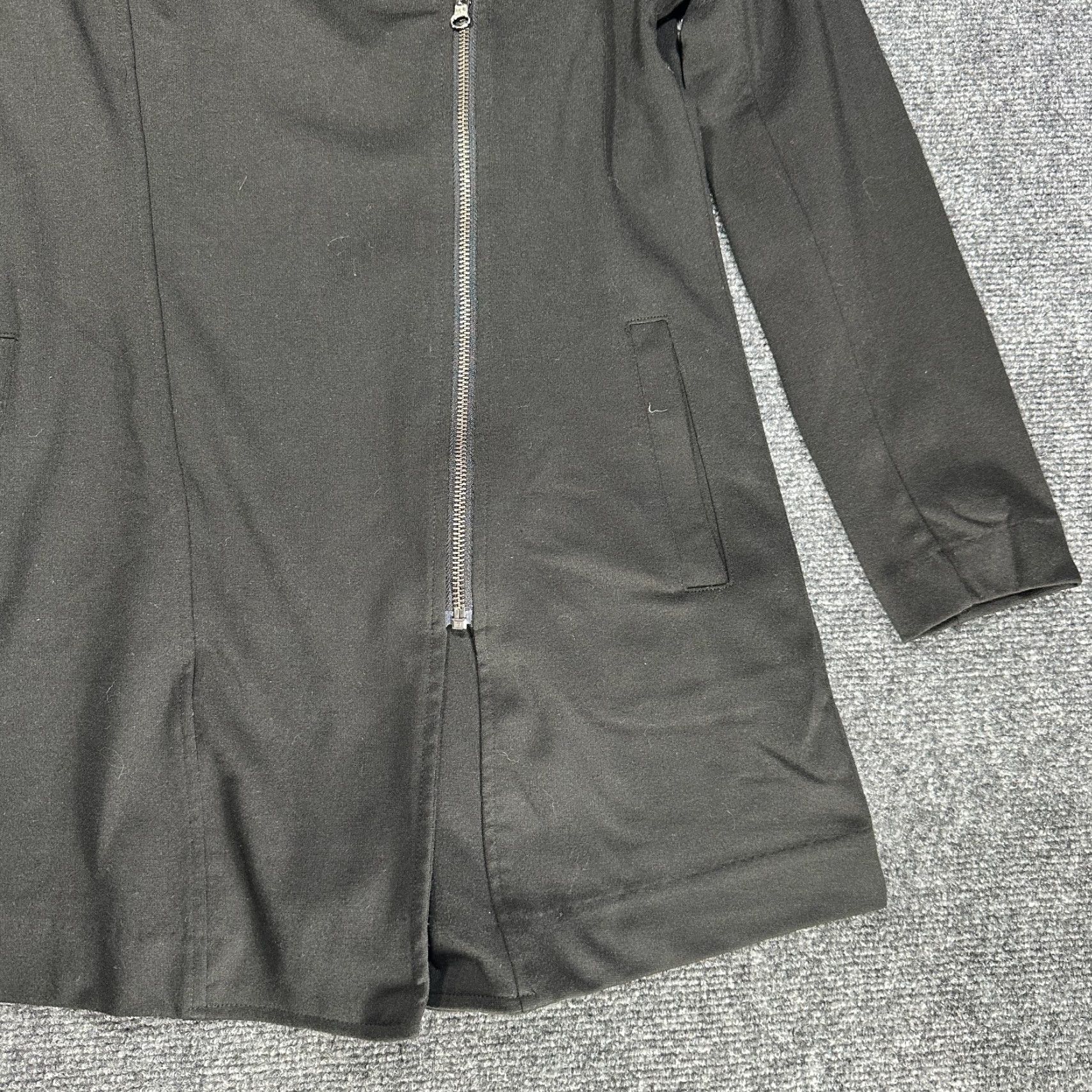 Banana Republic Banana Republic Jacket Womens XS Black Asymmetrical Zip Pockets Knit Classic Basic Jacket Car Coat Style Mens Womens Size XS / US 0-2 / IT 36-38 - 3 Thumbnail