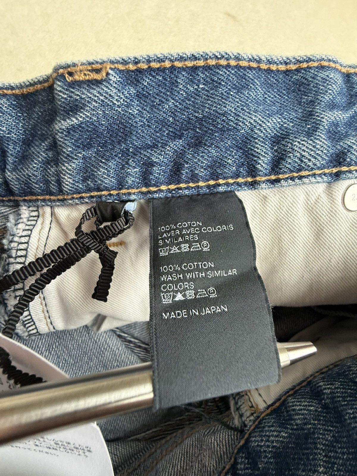 Celine $990 ss24 Celine zuma wash wesley jean denim shorts 28 Hedi Size US 28 / EU 44 - 21 Thumbnail