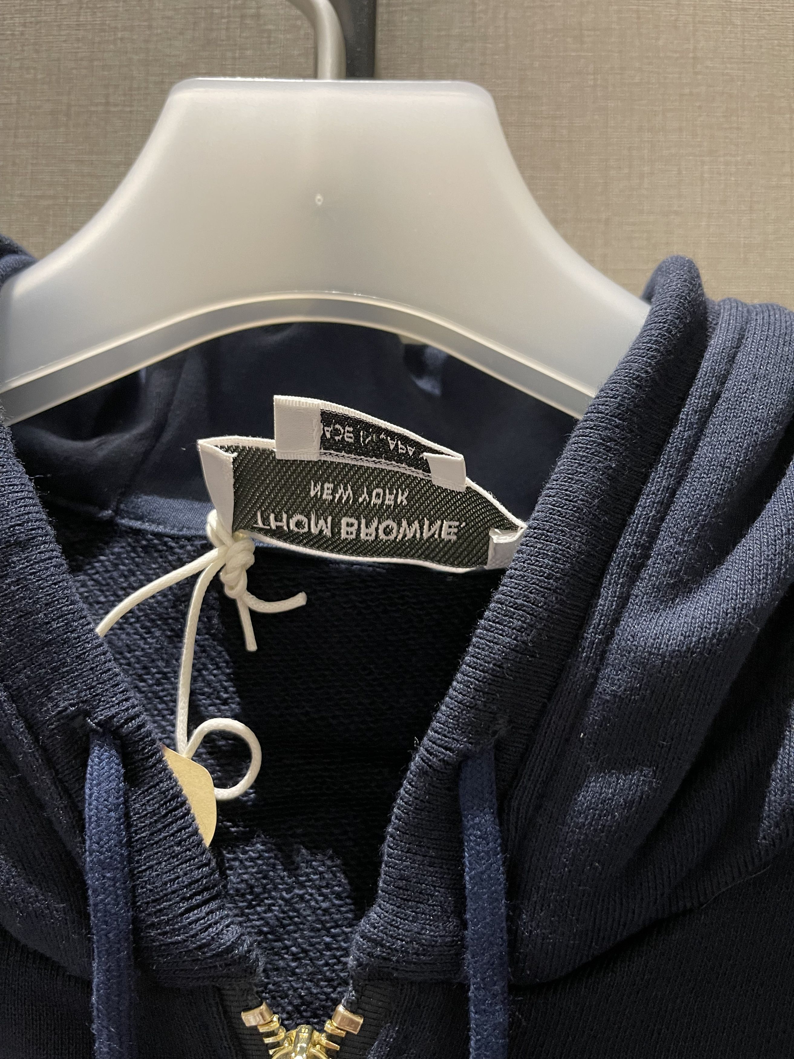 Thom Browne Thom Browne Zip Hoodie Navy Size US M / EU 48-50 / 2 - 3 Thumbnail