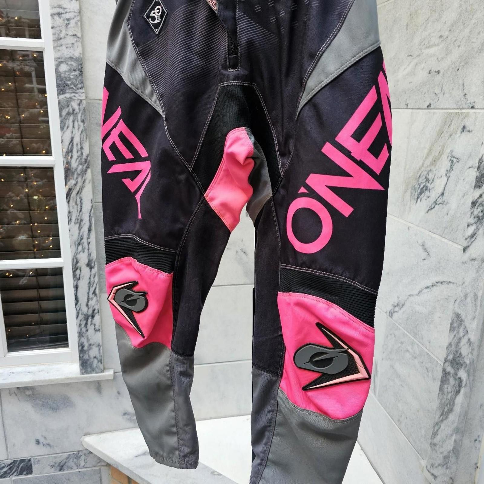 O'Neill O'Neal MX Pants - Black & Pink Size 28" / US 6 / IT 42 - 3 Thumbnail