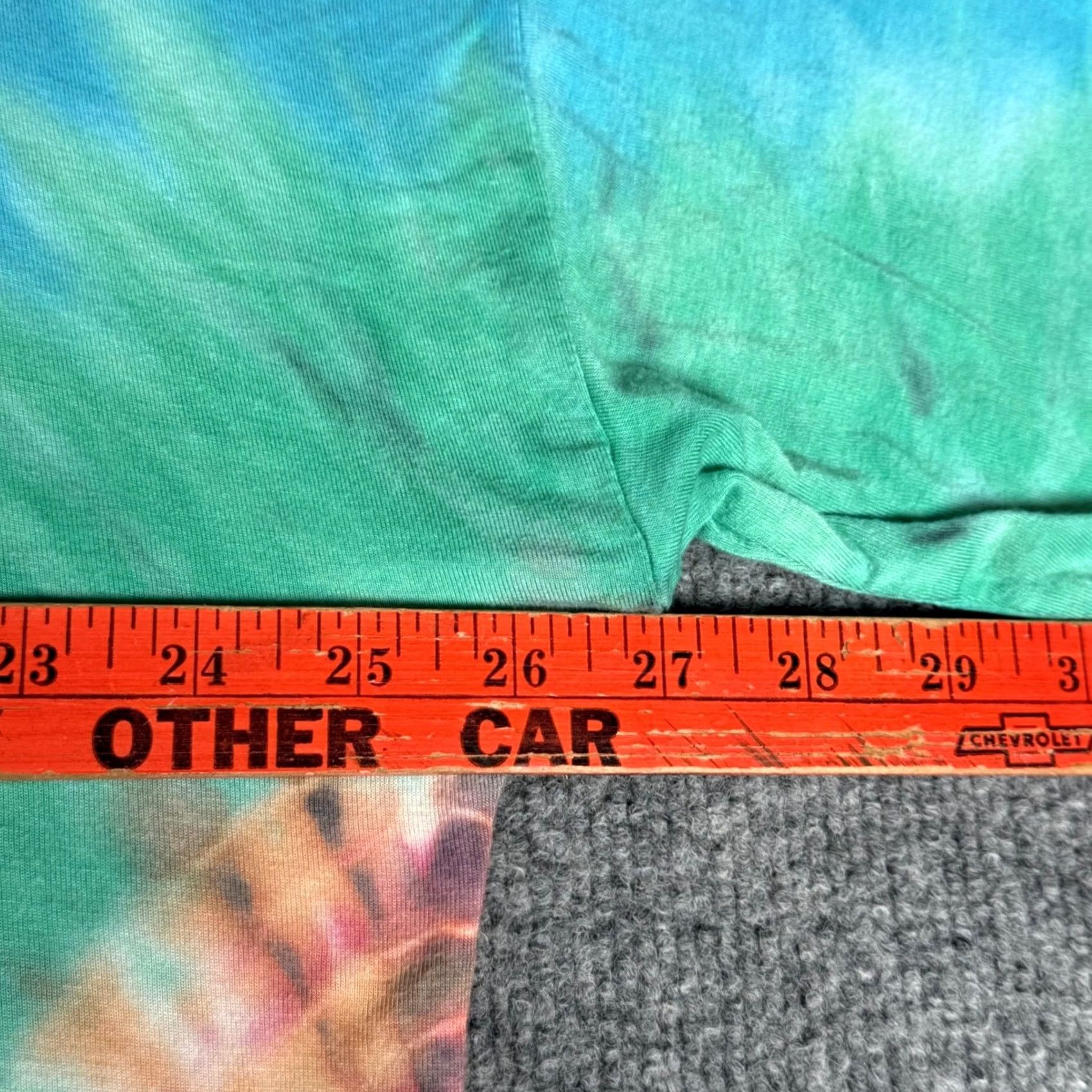 Vintage Thomas & Olivia Tie Dye Crochet Blouse Shirt Top 1X Blue Green Orange Coastal Womens T-Shirt Size XL / US 12-14 / IT 48-50 - 7 Thumbnail