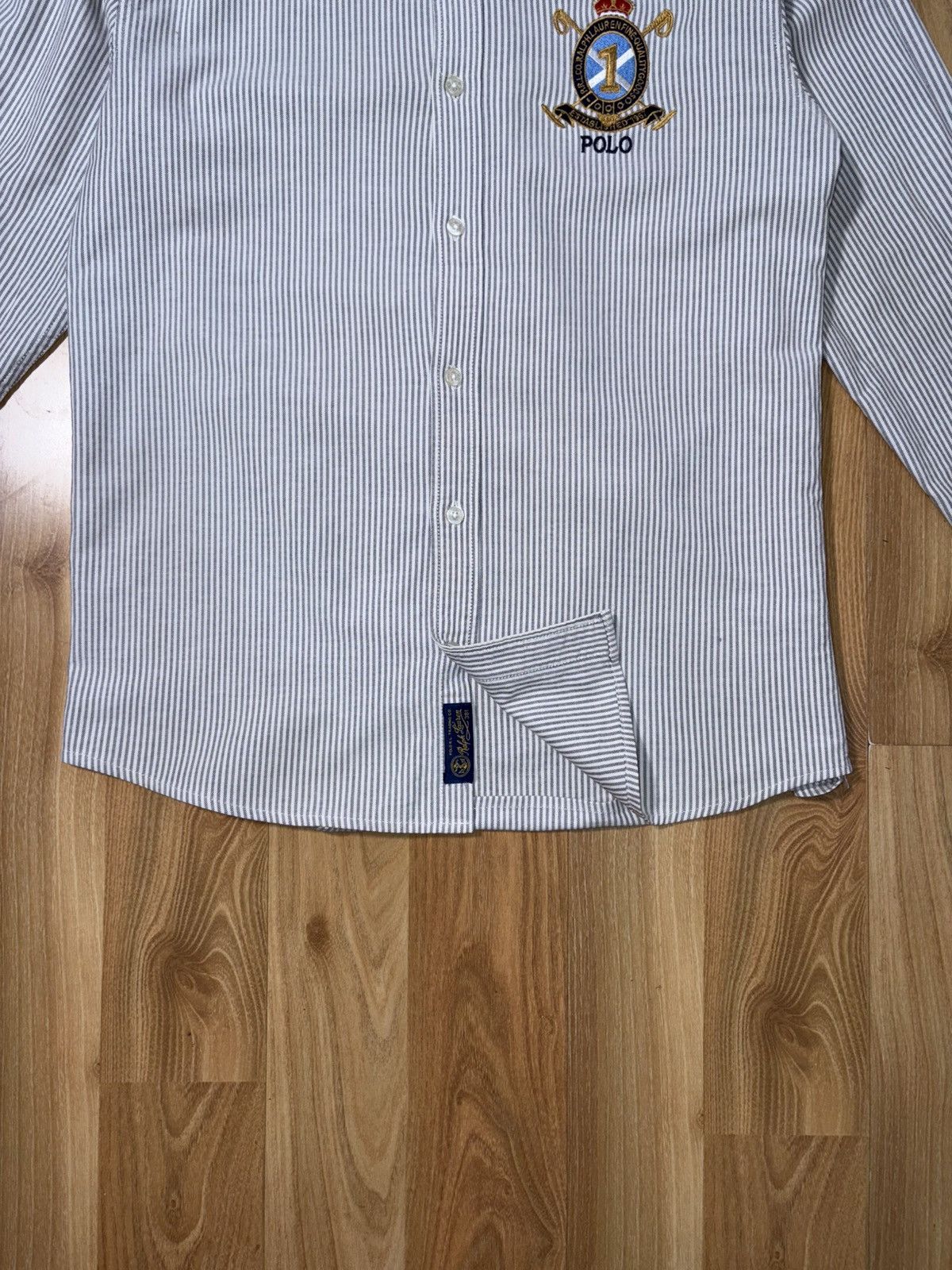 Ralph Lauren Polo Ralph Lauren Striped Crest Oxford Shirt CustomFit SizeM Size US M / EU 48-50 / 2 - 5 Thumbnail