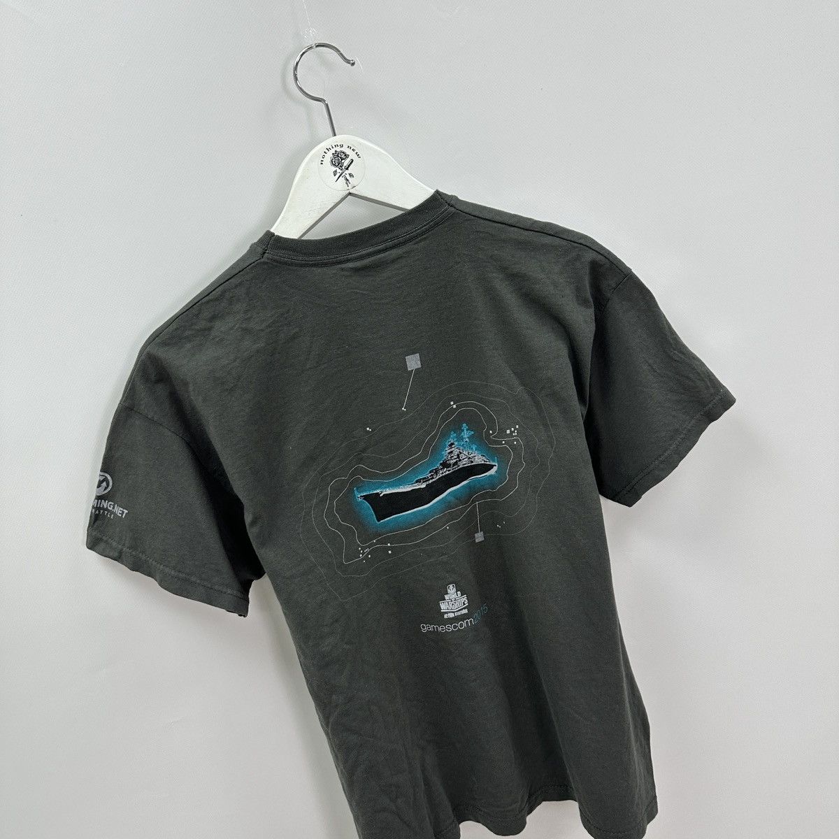 The Game Vintage 00s World Of Tanks Warships WoT tee Gamescome 2015 Size US L / EU 52-54 / 3 - 2 Thumbnail