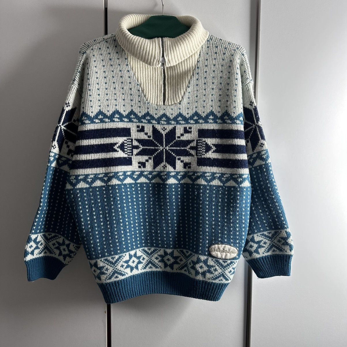 Sergio Tacchini Sergio Tacchini Made in Italy Vintage Sweater Exclusive Rare Size US L / EU 52-54 / 3 - 1 Thumbnail