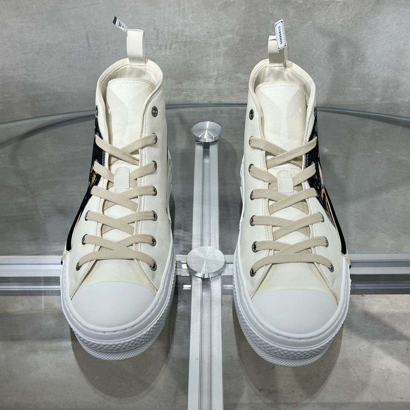 Dior Dior B23 Graffiti White High-Top Canvas Size US 8.5 / EU 41-42 - 1 Thumbnail