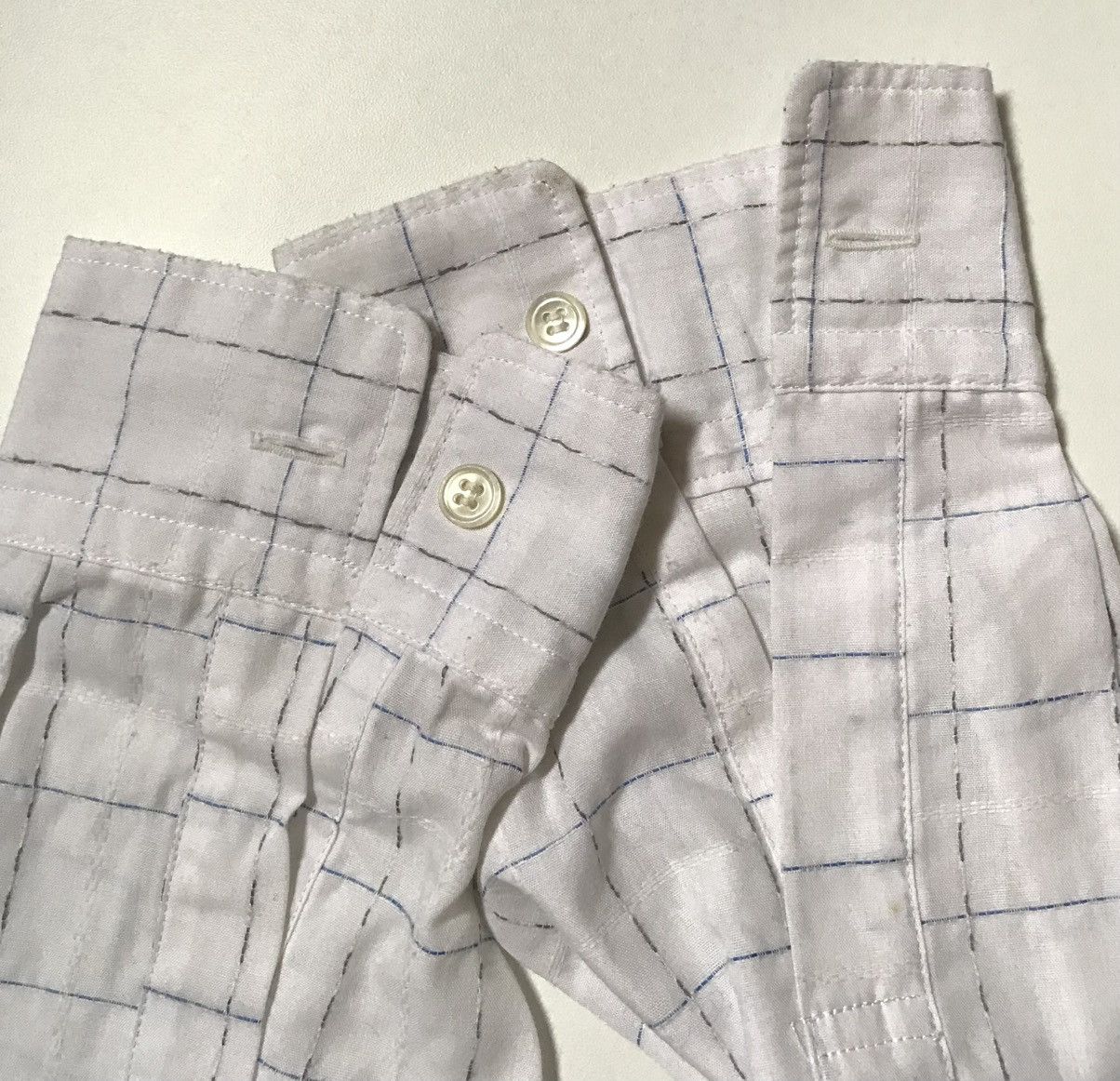 Comme des Garcons Vintage cdg homme checkered stitched camp shirt Size US M / EU 48-50 / 2 - 5 Thumbnail