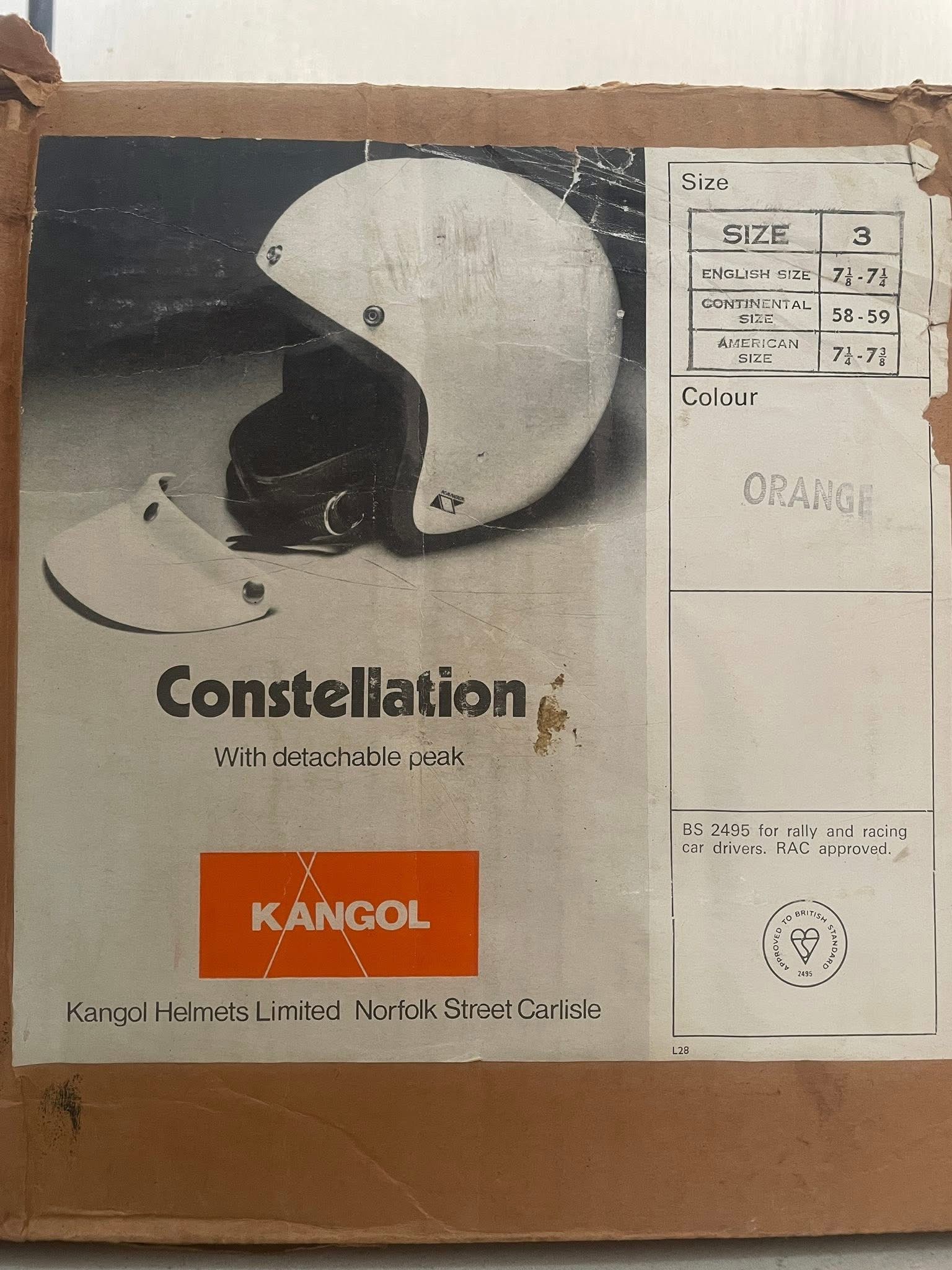 HELM Vintage Kangol Constellation Helmet 🇬🇧 Bnib Size ONE SIZE - 3 Thumbnail