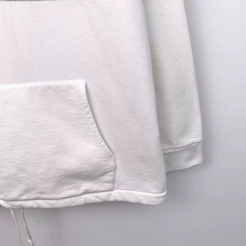 Gucci Gucci White webbing hooded drawstring semi-zipper sweatshir Size US XXL / EU 58 / 5 - 4 Thumbnail