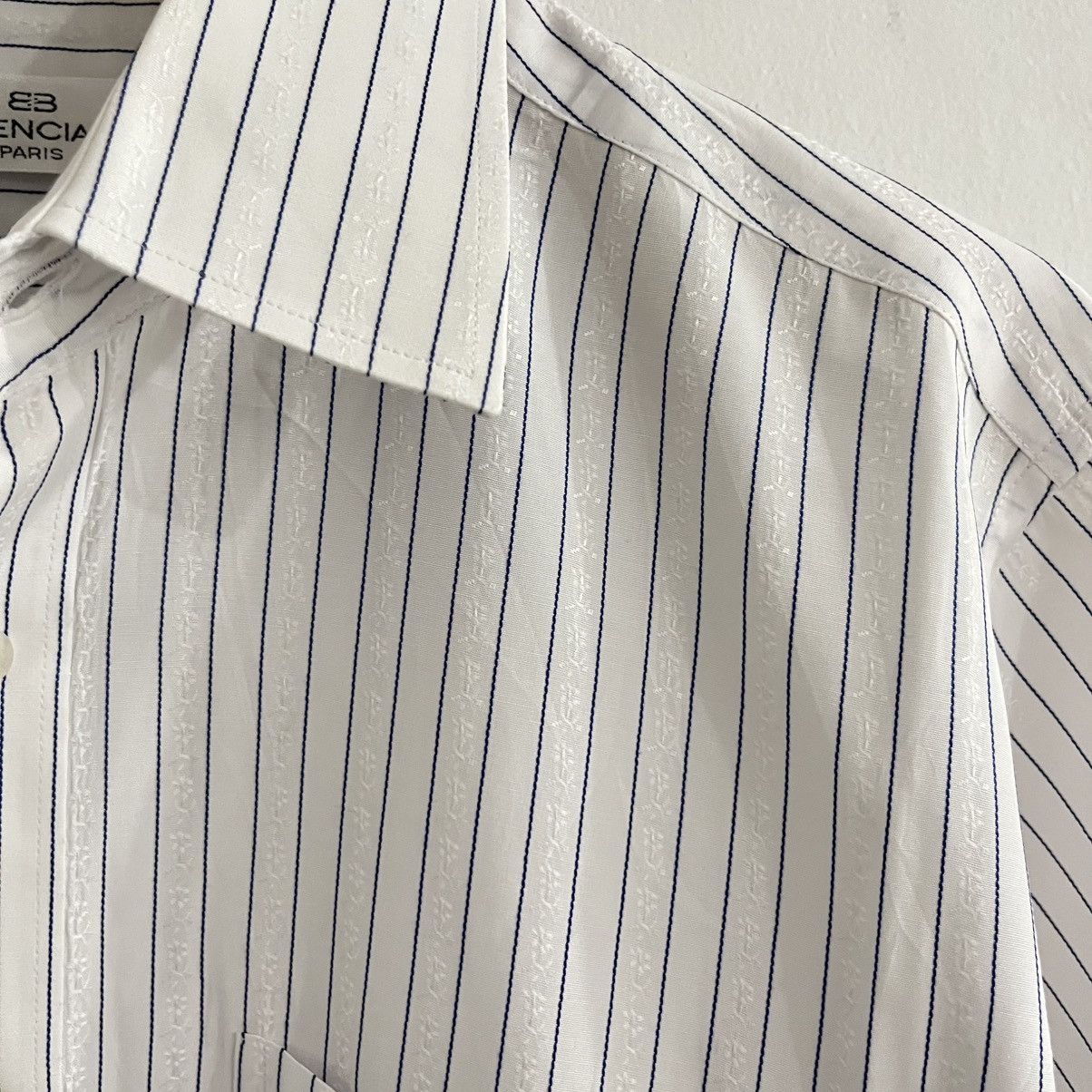 Balenciaga Balenciaga - Striped Button Up Shirt Size US M / EU 48-50 / 2 - 6 Thumbnail