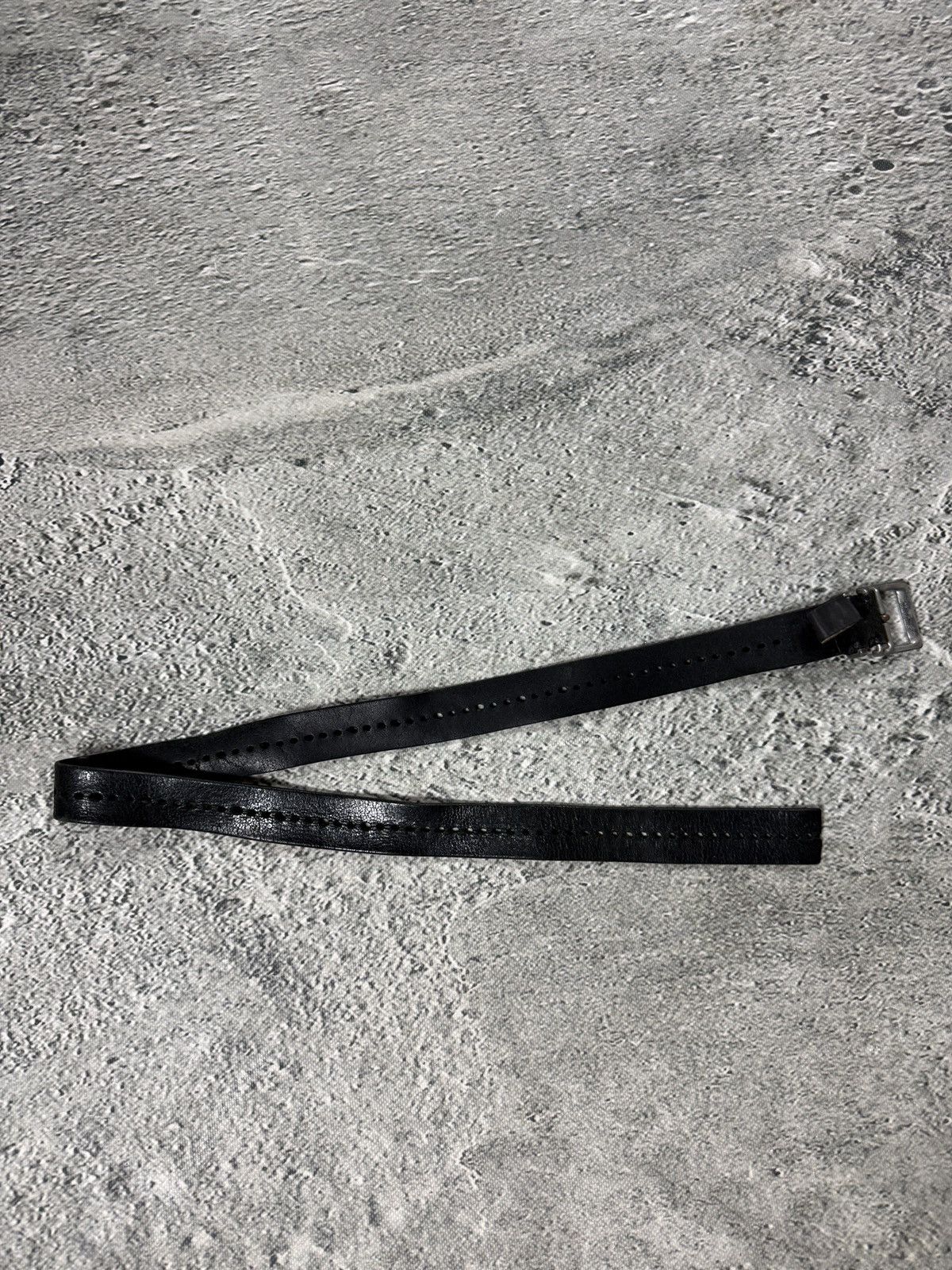 Diesel Diesel leather belt big buckle Y2K black basic gold silver Size 34 - 7 Thumbnail