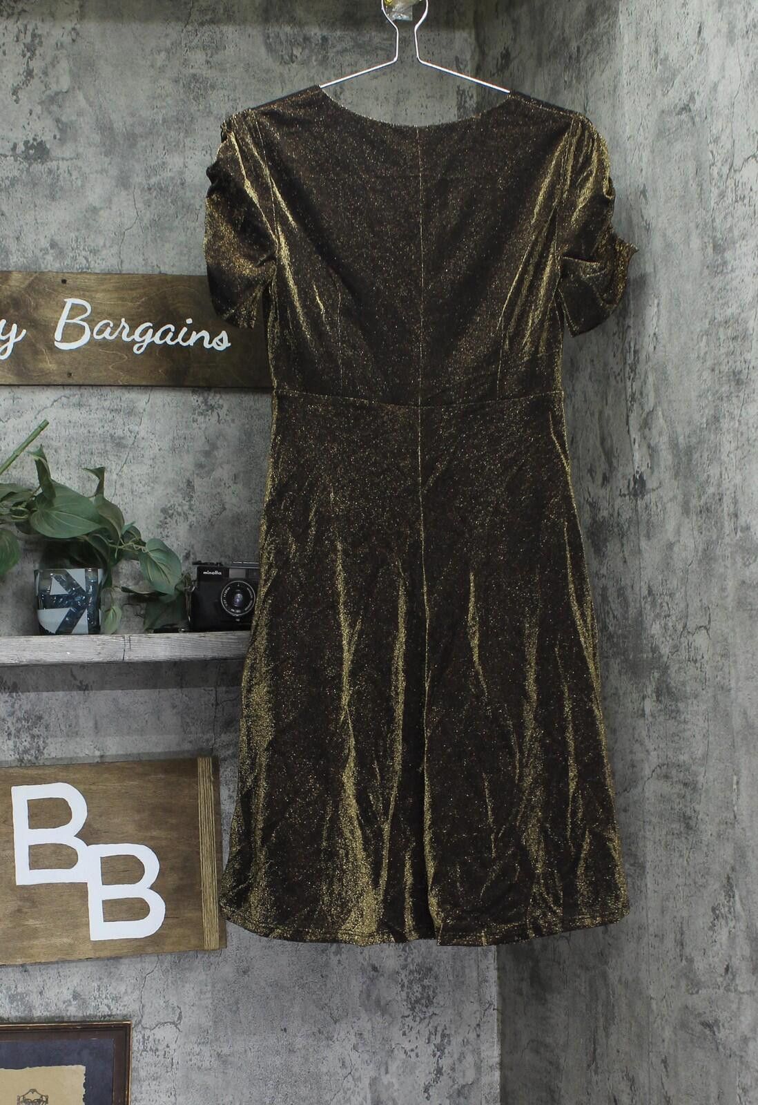 Tommy Hilfiger Nwt Tommy Hilfiger Sleeve Fit Flare Dress Bronze / Black 4 Size S / US 4 / IT 40 - 2 Thumbnail