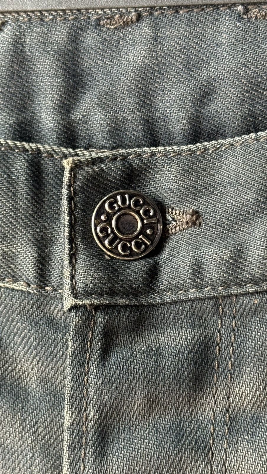 Gucci Gucci | Tomford | Horsebit | Vintage Wash Denim Size US 34 / EU 50 - 14 Thumbnail