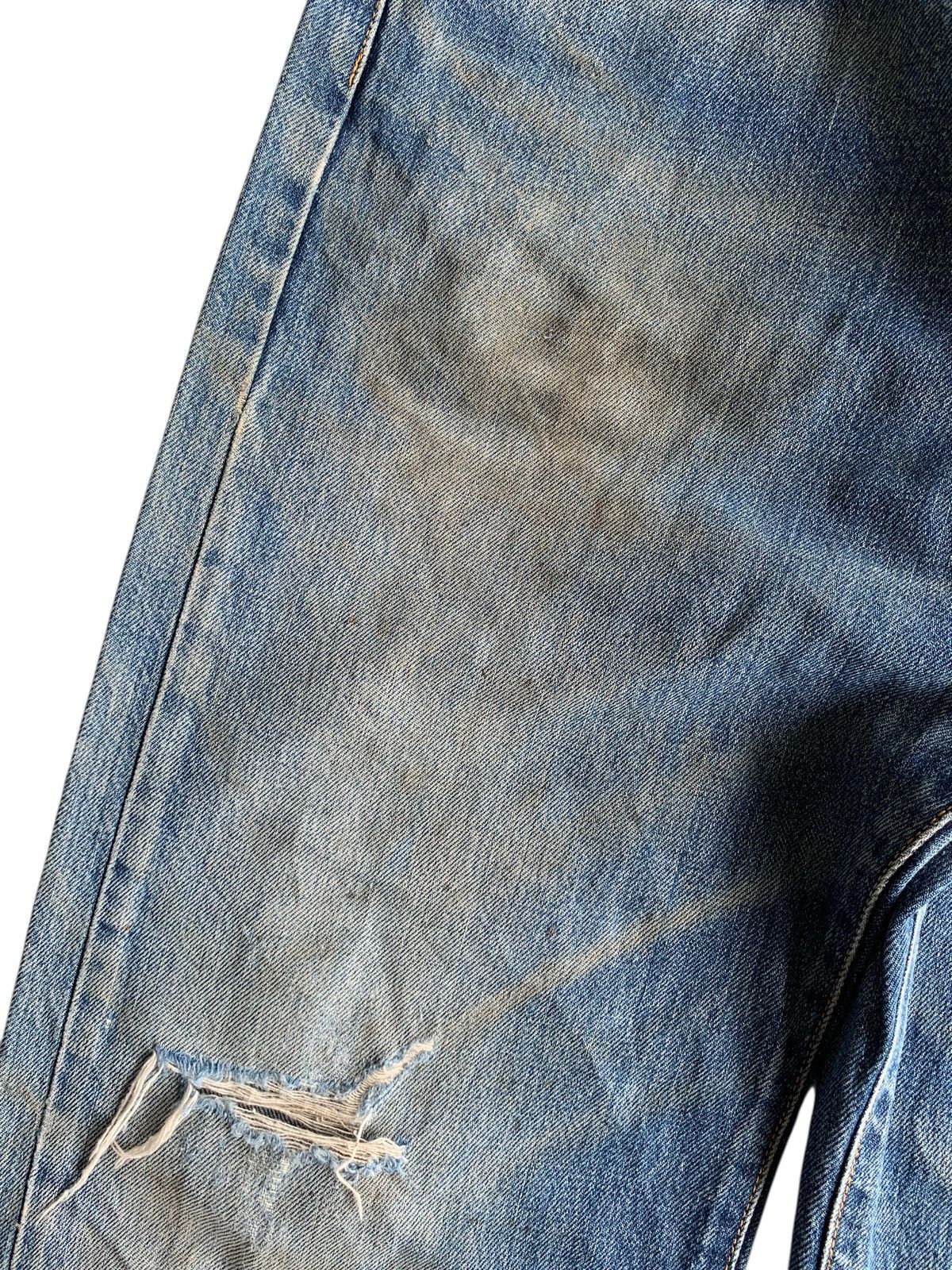 If Six Was Nine VINTAGE EDWIN 505 SELVEDGE BAGGY MUDWASH DISTRESSED DENIM Size US 29 - 15 Thumbnail