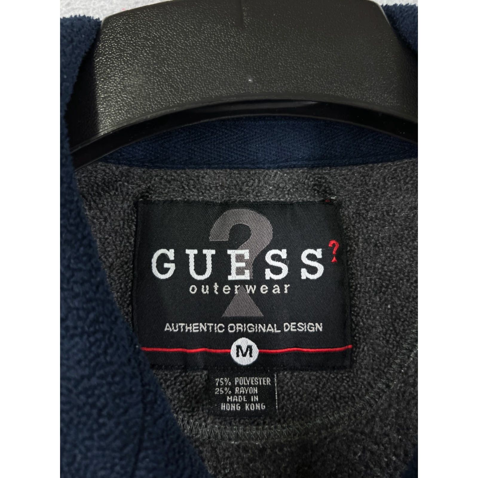 Guess VINTAGE GUESS Sweater Mens M Long Sleeve 1/4 Zip Gray Polyester Fleece Embroidered Logo 90s American Designer Mens Size US M / EU 48-50 / 2 - 4 Thumbnail
