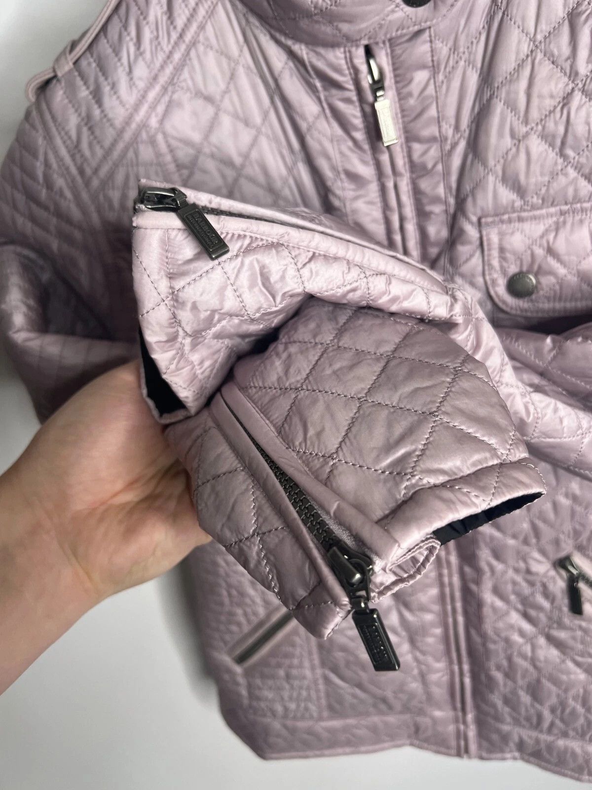 Barbour Barbour International Kleeton Quilted Pink Jacket Size XL / US 12-14 / IT 48-50 - 6 Thumbnail